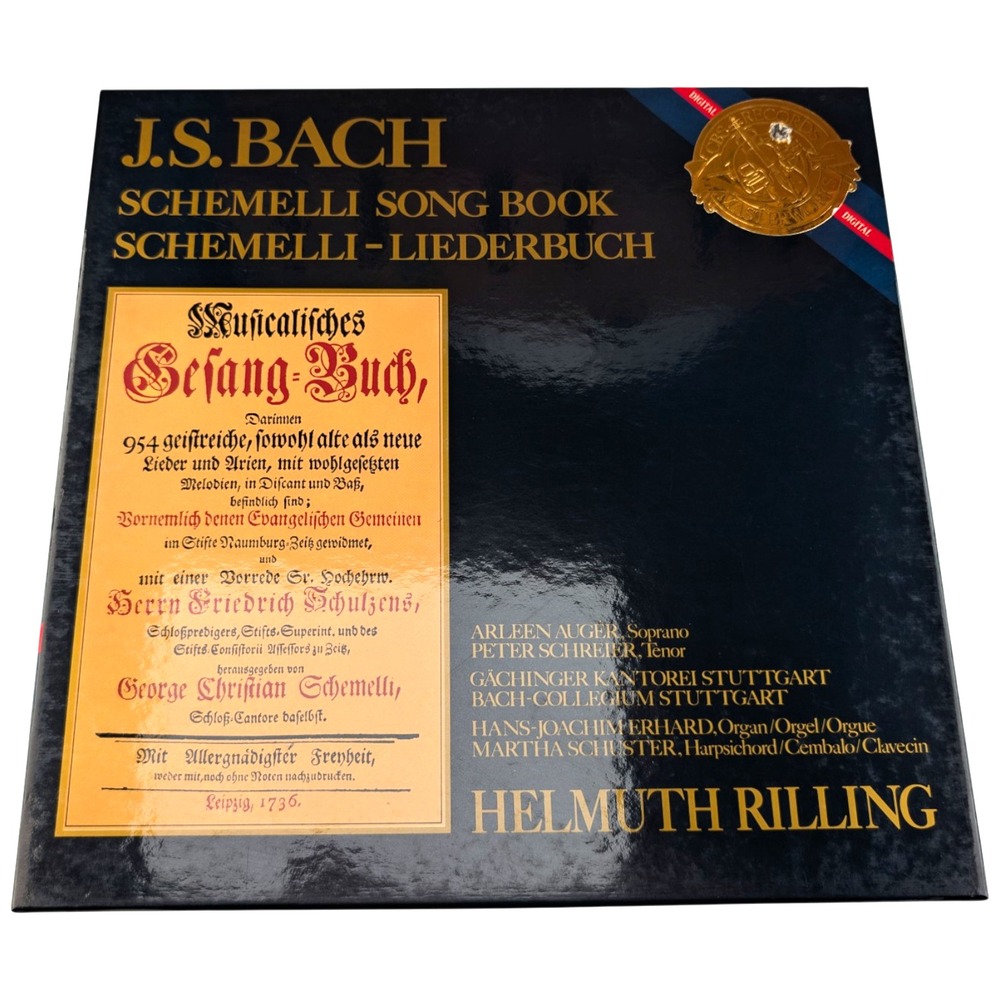 J.S. Bach Schemelli Song Book 2LP (1983 Netherlands) D2 38972 EX/VG+